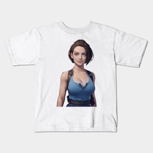 Jill Valentine Kids T-Shirt by mindworldz